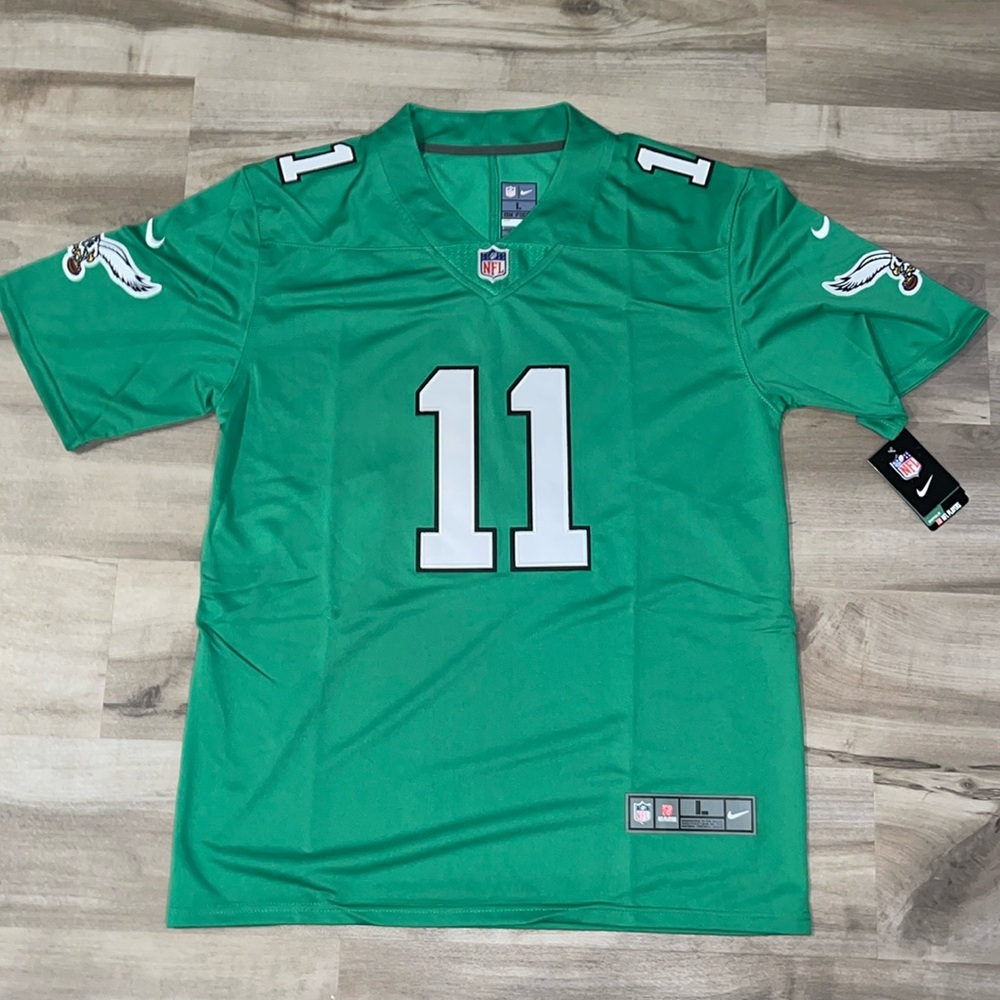Aj brown eagles Kelly green 2024 jersey.